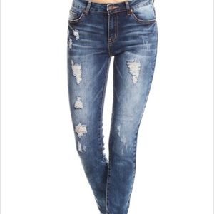 Acid Wash Skinny Jeans